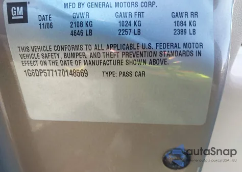 2007 Cadillac Cts Standard from USA, damaged, VIN 1G6DP577170148569